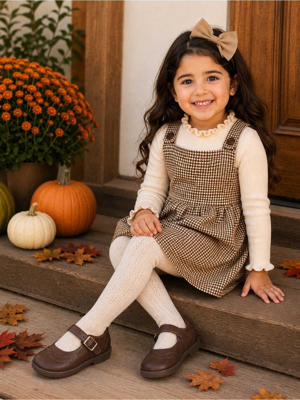 🍂 Livie & Luca Libra Mary Jane Shoes – Mocha – Girls Size 11 – NEW never worn